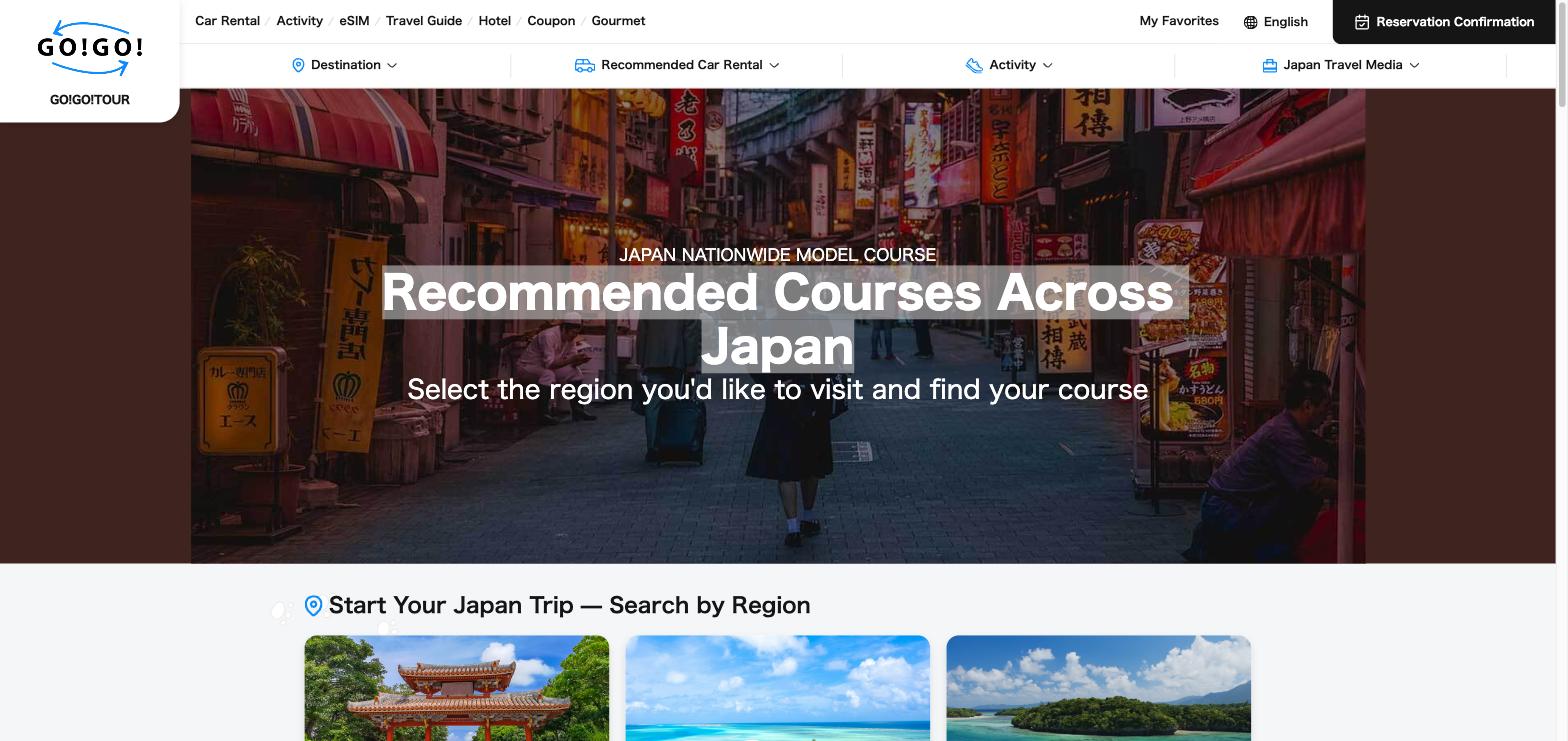 Recommended Courses Across Japan